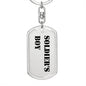Soldier's Boy - Luxury Dog Tag Keychain
