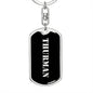 Thurman v3 - Luxury Dog Tag Keychain