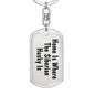 Siberian Husky's Home - Luxury Dog Tag Keychain