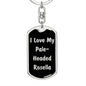 Love My Pale-Headed Rosella v2 - Luxury Dog Tag Keychain
