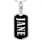 Jane v02 - Luxury Dog Tag Keychain
