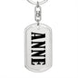 Anne v01 - Luxury Dog Tag Keychain