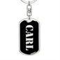 Carl v3 - Luxury Dog Tag Keychain