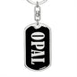 Opal v02 - Luxury Dog Tag Keychain