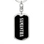 Samantha v02 - Luxury Dog Tag Keychain