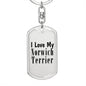Love My Norwich Terrier - Luxury Dog Tag Keychain
