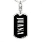 Juana v02 - Luxury Dog Tag Keychain
