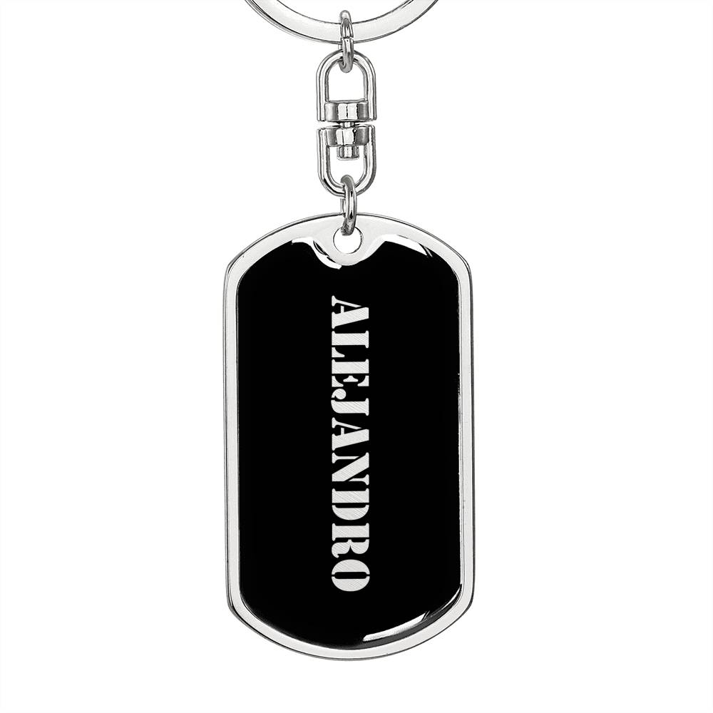 Alejandro v3 - Luxury Dog Tag Keychain