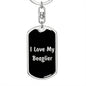 Love My Beaglier v5 - Luxury Dog Tag Keychain