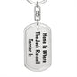 Jack Russell Terrier's Home - Luxury Dog Tag Keychain