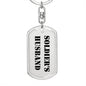 Soldier's Husband - Luxury Dog Tag Keychain