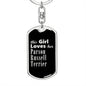 Parson Russell Terrier v2 - Luxury Dog Tag Keychain