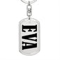 Eva v01 - Luxury Dog Tag Keychain