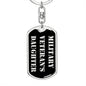 Military Veteran's Daughter v2 - Luxury Dog Tag Keychain