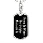 Belgian Malinois's Home v2 - Luxury Dog Tag Keychain