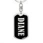 Diane v02 - Luxury Dog Tag Keychain