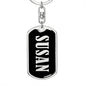 Susan v02 - Luxury Dog Tag Keychain