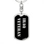 Iraq Veteran v2 - Luxury Dog Tag Keychain