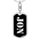 Jon v3 - Luxury Dog Tag Keychain