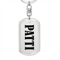 Patti v01 - Luxury Dog Tag Keychain