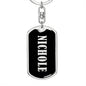 Nichole v02 - Luxury Dog Tag Keychain