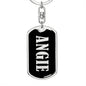 Angie v02 - Luxury Dog Tag Keychain