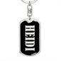 Heidi v02 - Luxury Dog Tag Keychain
