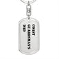 Coast Guardsman's Dad - Luxury Dog Tag Keychain