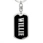 Willie v02 - Luxury Dog Tag Keychain