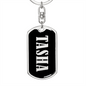 Tasha v02 - Luxury Dog Tag Keychain