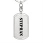 Stephan - Luxury Dog Tag Keychain
