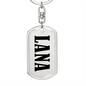 Lana v01 - Luxury Dog Tag Keychain