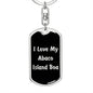 Love My Abaco Island Boa v2 - Luxury Dog Tag Keychain