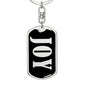 Joy v02 - Luxury Dog Tag Keychain