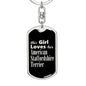 American Staffordshire Terrier v2 - Luxury Dog Tag Keychain