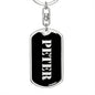 Peter v3 - Luxury Dog Tag Keychain