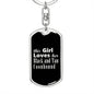 Black and Tan Coonhound v2 - Luxury Dog Tag Keychain