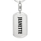 Jeanette v01 - Luxury Dog Tag Keychain