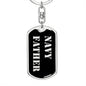 Navy Father v2 - Luxury Dog Tag Keychain