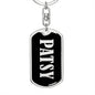 Patsy v02 - Luxury Dog Tag Keychain