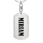 Miriam v01 - Luxury Dog Tag Keychain