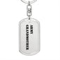 Army Grandmother - Luxury Dog Tag Keychain