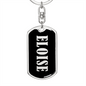 Eloise v02 - Luxury Dog Tag Keychain