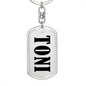 Toni v01 - Luxury Dog Tag Keychain