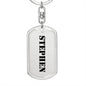 Stephen - Luxury Dog Tag Keychain