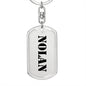 Nolan - Luxury Dog Tag Keychain