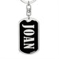 Joan v02 - Luxury Dog Tag Keychain