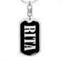 Rita v02 - Luxury Dog Tag Keychain