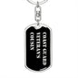 Coast Guard Veteran's Cousin v2 - Luxury Dog Tag Keychain