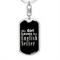 English Setter v2 - Luxury Dog Tag Keychain